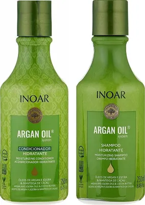 Obrázek produktu pro Šampon a kondicionér s arganovým olejem Inoar Duo - 1 balení