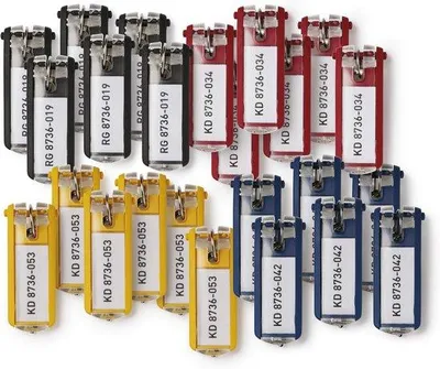 Productafbeelding van Famanu sleutelhangers, 24 stuks - met kijkvenster