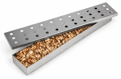 Produktbild von Landmann Räucherbox Edelstahl Smoker Box für Gasgrill & Holzkohlegrill BBQ Zubehör