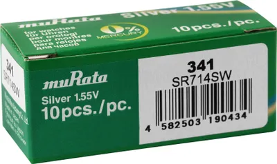 Produktbild von MURATA Knopfzellen, 0% Quecksilber , VE 10 Stk - 315-399