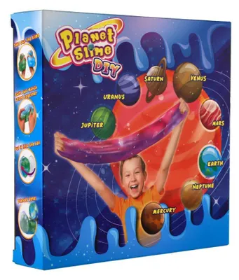 Obrázek produktu pro Kreativní sada sliz planety v krabičce 12x8x4cm