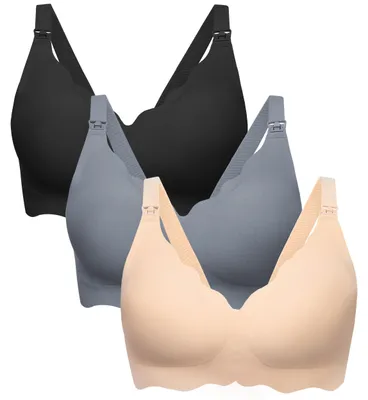 Produktbild von Elzusha – Set aus 3 nahtlosen Still-BHs für Damen