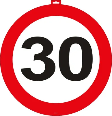 Produktbild von 30. Geburtstag Verkehrsschild Türschild