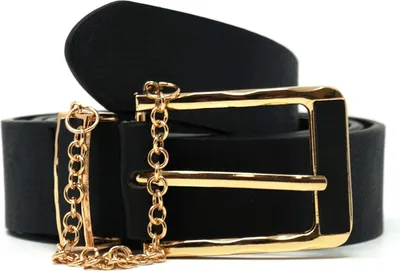 Produktbild von New Look Damen Gürtel Chain Keeper, schwarz, Gr. S/M (75-95cm)