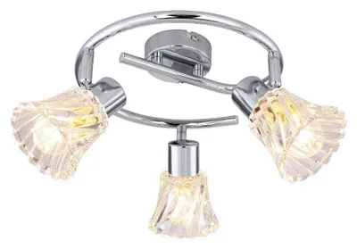 Immagine prodotto di Faretto a soffitto cromato/trasparente E14 3x40W Hestia 5301 Rabalux