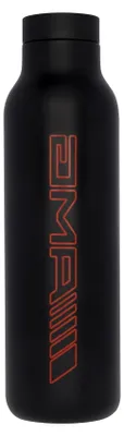 Produktbild von Thermosflasche in Schwarz aus Edelstahl und Polypropylen, 700 ml mit Logo