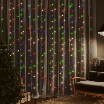 Obrázok produktu pre The Living Store Svetelný záves LED 3x3 m 300 LED Farebné 8 funkcií