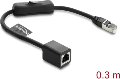 Obrázek produktu pro DeLOCK 81563, 0,3 m, Cat6, F/UTP (FTP), RJ-45, RJ-45, Černá