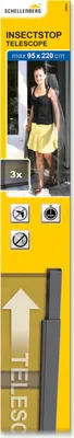 Produktbild von Schellenberg Insektenschutz-Teleskopvorhang, 95 x 220 cm, anthrazit, 50655