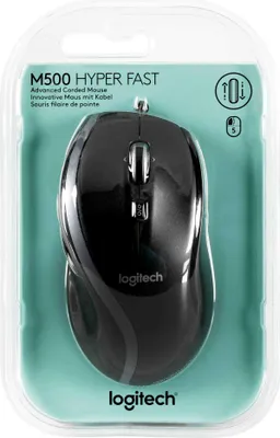 Immagine prodotto di Logitech M500 - Mouse - Laser - Con cavo - USB