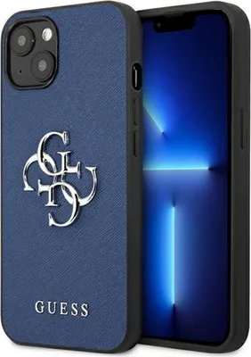 Image de Guess Guhcp13Ssa4Gsbl Iphone 13 Mini5,4 Niebieski/Blue Hardcase Saffiano 4G Metal Logo