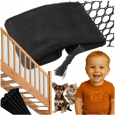 Produktbild von Tikola Sicherheitsnetz für Kinder, Balkon, Treppen, Hund 300cm