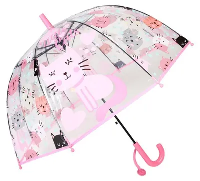 Image de Parapluie transparent pour enfants avec poignée ergonomique facile à saisir