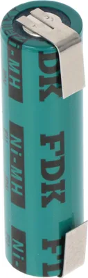 Produktbild von Sanyo FDK Flat Top NiMH Akku 1,2V 1650mAh Lötfahne U-FORM, ca. 49x14mm