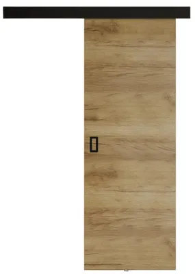 Produktbild von KIER FURNITURE Schiebetür Komplettset WERDI Sliding Door, Raumteiler Schiebetür Eiche Craft 76x205x1,6 cm