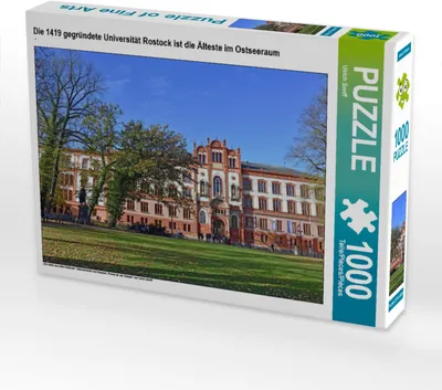 Produktbild von CALVENDO Puzzle Die 1419 gegründete Universität Rostock ist die Älteste im Ostseeraum | 1000 Teile Lege-Größe 64x48cm Foto-Puzzle für glückliche Stunden
