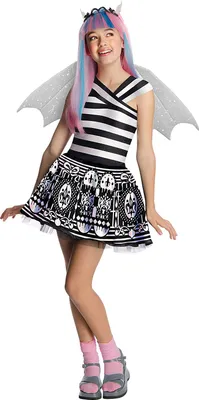 Produktbild von Monster High Rochelle Goyle Kostüm  Kinder # Gr. M / 122-128 (5-7 J.)