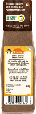Produktbild von Piment gemahlen