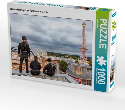 Produktbild von CALVENDO Puzzle Schornsteinfeger am Funkturm in Berlin | 1000 Teile Lege-Größe 64x48cm Foto-Puzzle für glückliche Stunden