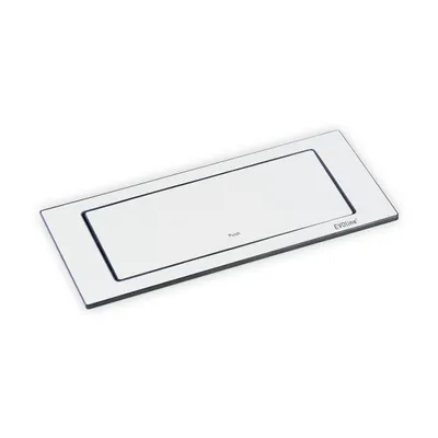 Immagine prodotto di EVOline BackFlip, ruotabile di 180°, laccato bianco opaco, presa di corrente a 2 vie + 1 caricatore USB