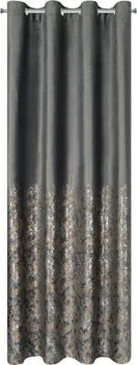 Zdjęcie produktu dla Eurofirany 460520, Przezroczysty, Grafitowy, Wzór, Poliester, Oczko, 200 g/m²