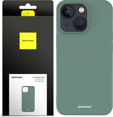 Immagine prodotto di SPACECASE Custodia in silicone per iPhone 13 verde