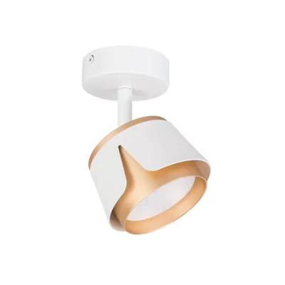 Produktbild von XUDO LED Deckenstrahler GX53 1 flammig weiß gold drehbar 350° Aluminium Stahl IP20
