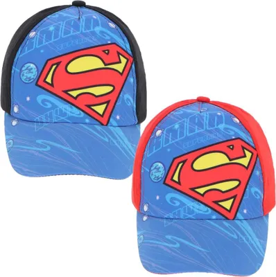 Produktbild von DC Comics Superman Logo - Kinder Baseball Kappe – Schwarz / 54