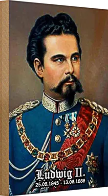 Produktbild von Holzschild Portrait 20x30cm Nostalgie König Ludwig II