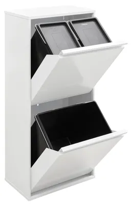 Productafbeelding van Recyclingcontainer 3 Compartimenten 11+11+23 L, afvalbak voor keuken