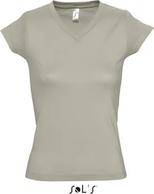 Produktbild von SOLs 11388 | Ladies V-Neck Moon Damen T-Shirt - Farbe: Khaki - Größe: S