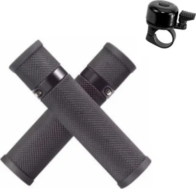 Produktbild von Setlaz MTB-/Trekking Designergriffe Lenkergriffe in schwarz inkl. 1 x Fahrradklingel