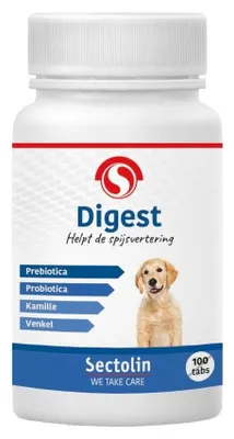 Productafbeelding van Sectolin Digest Hond 100 Tabletten