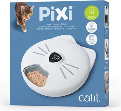 Zdjęcie produktu dla Pixi Smart 6-Meal Feeder | karmidło automatyczne dla kota CatIt | 32 × 34,5 × 9,2 cm