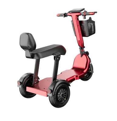 Produktbild von Elektrischer Rollstuhl Faltbarer, leichter Elektrorollstuhl mit Fernbedienung, Aluminiumrahmen, 24V Lithium-Batterie, für Senioren