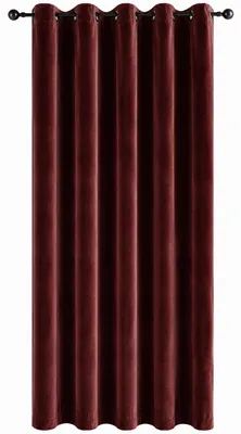Produktbild von Verdunkelungsvorhang Samt weich 140x245 cm Bordeaux Ösen Vorhang blickdicht abdunkelnd Gardine Ösenaufhängung