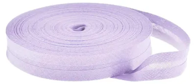 Schrägband Baumwolle Breite 14mm gefalzt lavendel