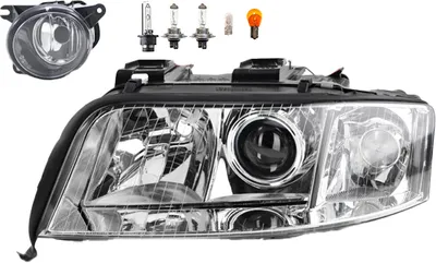 Produktbild von Scheinwerfer passend für Audi A6 4B 08/01-01/05 D2S Li. +Nebel+Leuchtmitt. 4B0941029R 4B0941699C Johns