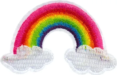 Produktbild von Regenbogen Wolke Wölkchen LGBTQ+ Bügelbild Aufnäher Aufbügler Miniblings bunt Regen