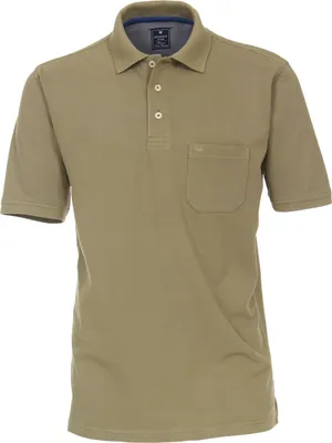 Produktbild von REDMOND Übergrößen Poloshirt Brusttasche Khaki 6XL