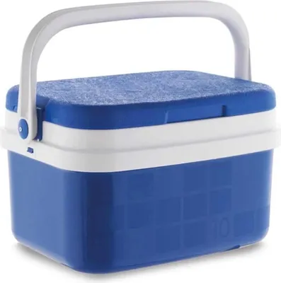 Image de Glacière De Camping 10 L Bleue 36,5 X 28 X 22 Cm