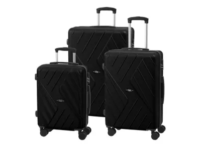 Obrázok produktu pre Cestovný kufor ENM - čierny set 3v1