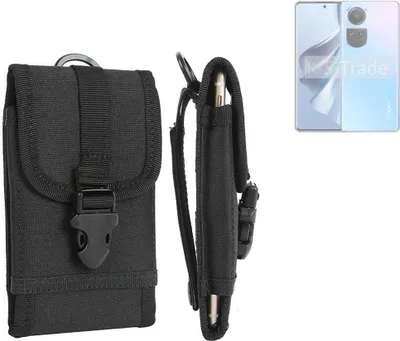 Produktbild von K-S-Trade Holster Handy Hülle kompatibel mit Oppo Reno10 Holster Handytasche Gürtel Tasche Schutz Hülle Robust Outdoor schwarz
