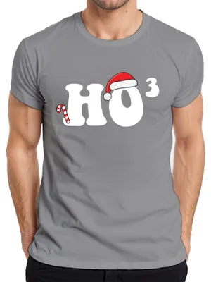 Immagine prodotto di Maglietta da uomo Ho Ho Ho Maths Maths Teacher - Regalo di Natale, Grigio, 3XL