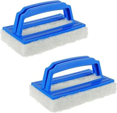 Image de Brosse pour piscine - Idéale pour les carrelages, les joints, les parois et plus encore (lot de 2)
