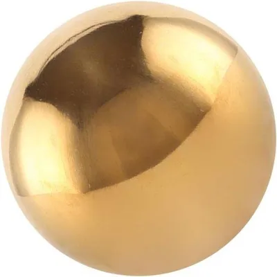Produktbild von Dekorative Spiegelkugel - Gartenornament - Edelstahl - 18 cm Durchmesser - Goldfarben
