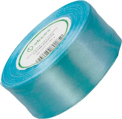 Zdjęcie produktu dla Wstążka satynowa niebieska 38mm - 32mb