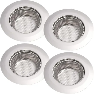 Produktbild von Spülbecken-Sieb Silber 4 Stück 11x6,25x2,2 cm