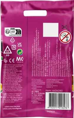 Obrázok produktu pre LEGO Minifigures Minifigúrky ® – 24. séria, Stavebnica, 5 rok / roky, Plast, 8 kusov, 12 g