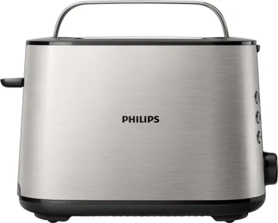 Produktbild von Philips - Viva Collection Toaster, Schwarz, Edelstahl ( HD2650/90)